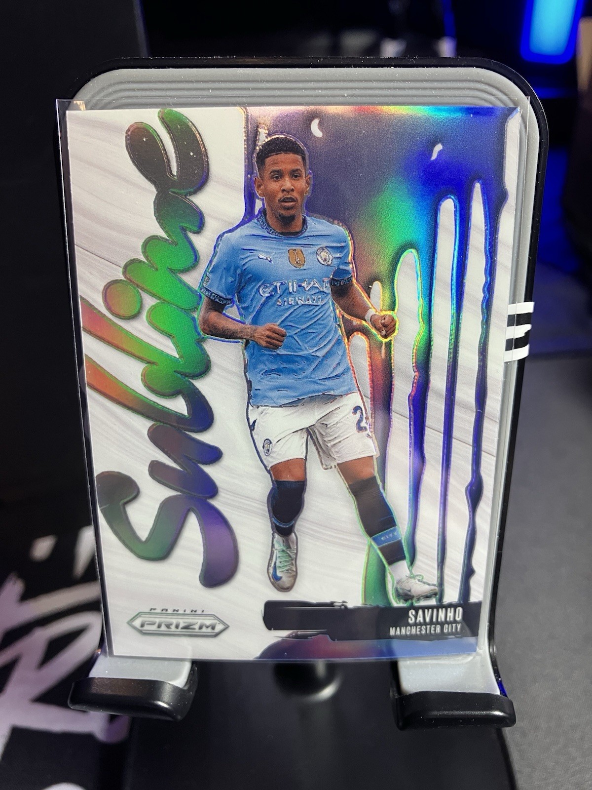 2024-25 Panini Prizm EPL Savinho Sublime SSP Insert Rare Manchester City #7