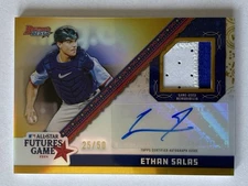 2024 Bowmans Best Ethan Salas Patch Gold Refractor Auto /50 Allstar Futures Game