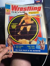 AUGUST 1965 WRESTLING REVUE EX W/ POSTER THE DESTROYER, SAMMARTINO-WATTS, SCARPA