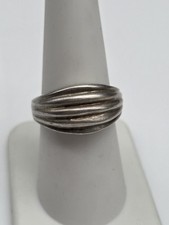 VTG MODERNIST STERLING SILVER RING SIZE 8