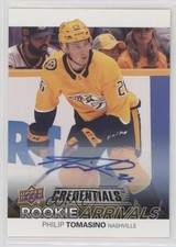 2021-22 Upper Deck Credentials Rookie Arrivals Philip Tomasino #RA-13 Auto 0x2e