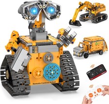 Robot Building Kit Toys for Boys Age 8-12 with 700 Pcs, 3 in 1 Robotics Excavato