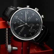 IWC Portugieser Chronograph IW371447 Black Dial 40.9mm 2016 Box