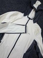 Lauren Ralph Lauren Active Hoodie Women M White Full Zip Long Sleeve Pockets