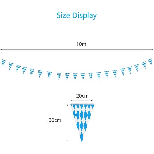 10M Guirlande Bavaroise DéCoration Oktoberfest DéCor BavièRe FêTe Oktoberfe4887 - Imagen 3 de 7