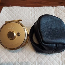 Hardy The Sovereign 11/12 Gold Metal Fly Reel with Case Excellent