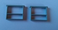 2x Playmobil Eisenbahn Ersatzteil -  Leiter Treppe f&uuml;r Loks 4050 4051 vergilbt