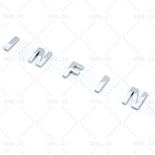 For Infiniti Rear Tailgate Trunk Lid Letter Badge Emblem Nameplate Gloss Silver