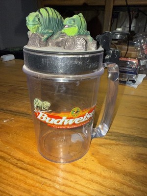 Vintage Budweiser Talking Lizard Beer Mug Louie Lizard Stein Working