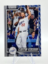 2026 Topps Series 1 #22 Clayton Kershaw Team Border Variation SP Dodgers