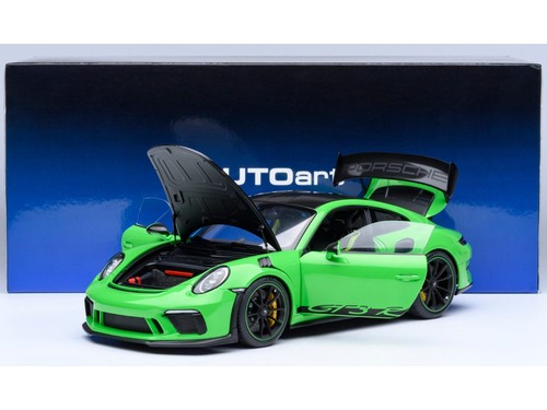 PORSCHE 911 (991.2) GT3 RS WEISSACH PACKAGE LIZARD GREEN 1/18 BY AUTOART 78179 - Picture 13 of 14