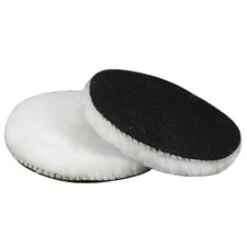 Polierpads 125mm Lammwolle für Bosch Exzenterschleifer Klett-Set