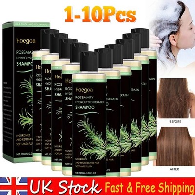 1-10 Bio Rosmarin Haarwachstum Shampoo mit hydrolysiertem Keratin extra stark-