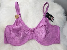 NEW Wacoal 851205 Halo Lace Underwire Bra Naturally First Bloom Purple Size 38D