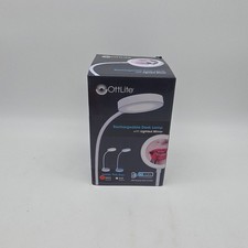 OttLite - Rechargeable LED Desk Lamp with Lighted Mirror - White Model: R34009