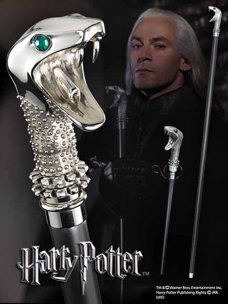 Replica The Noble Collection Harry Potter Lucius Malfoy Baston Con Varita Oculta