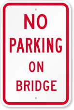 No Parking Sign Aluminum Weatherproof Outdoor 8x12 Inches Rust Resistant