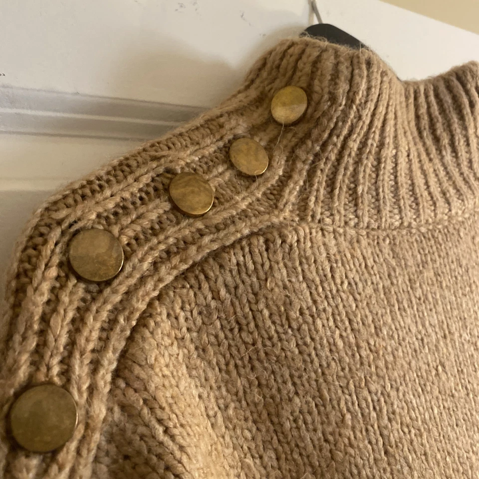 Topshop Mock Neck Long Sleeve Wool Blend Oversized Sweater in size M (US 6-8) - Image 4 of 4