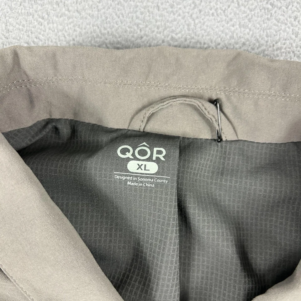 Chaqueta QOR Para Hombres XL Gris Nylon Elastizada Viaje Blazer Abrigo Ligero Informal Foto 4 de 4