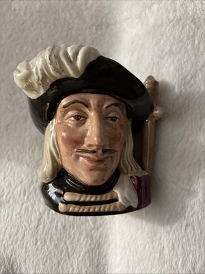 Royal Doulton Collectible Character Toby Mug 3'' Tall D6454 1955 Aramis