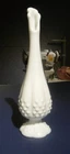Fenton White Hobnail Bud Vase