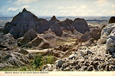 Badlands National Monument, South Dakota Postcard