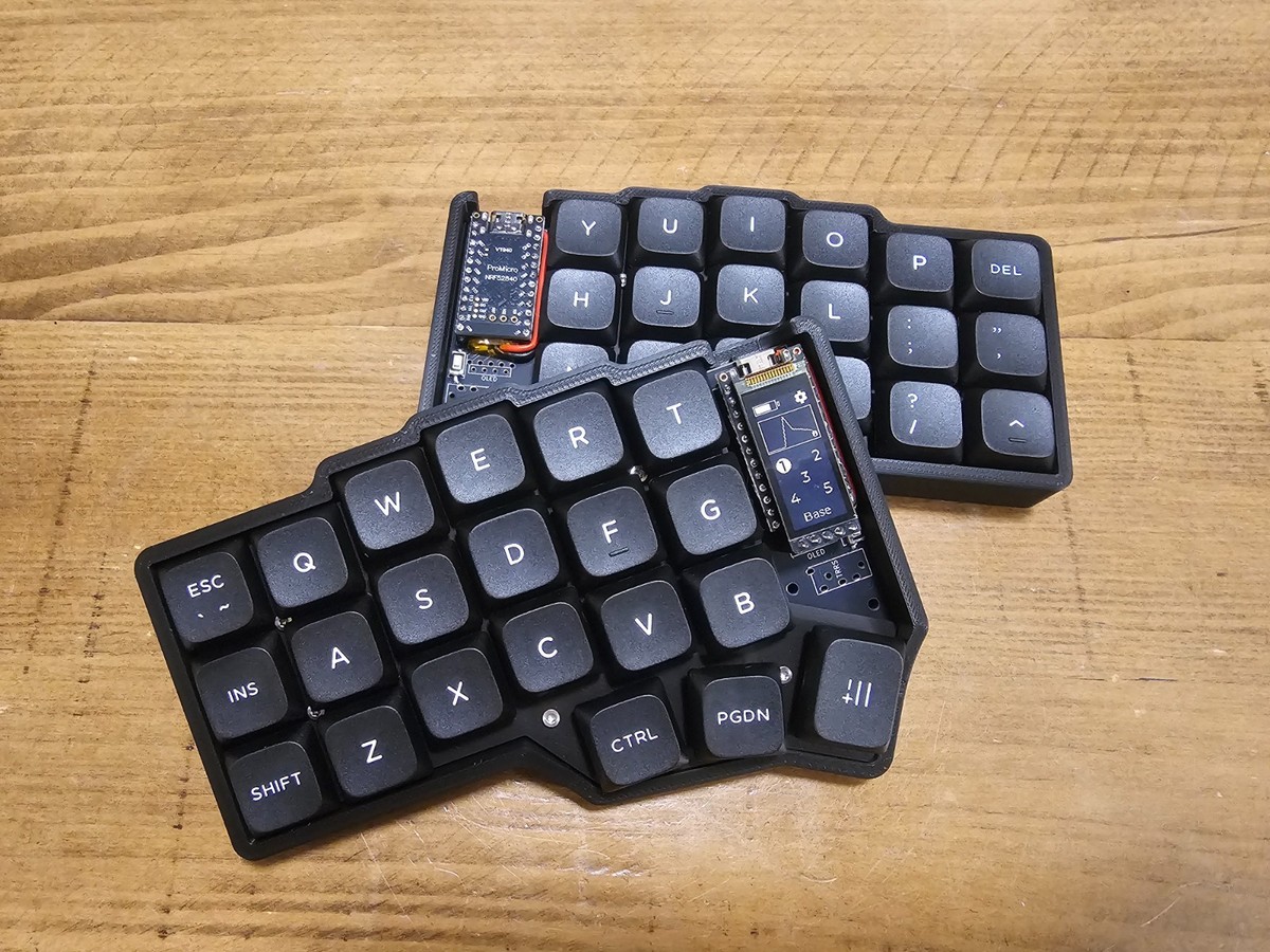 キーボード corne chocolate v2 Wireless Corne Split Low Profile Keyboard (Choc v2, BLE, Hot