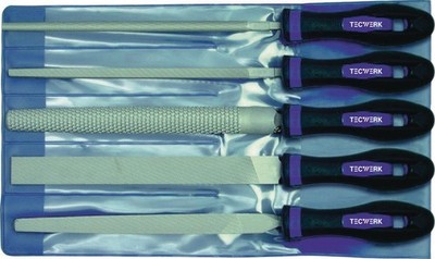 Feilensatz 2K-Ergo TECWERK Werkzeug Feilen Set Feilenkasten Satz Feilen         