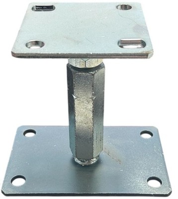 Stützenfuß Pfostenträger höhenverstellbar 100x100 mm galvanisch verzinkt Carport