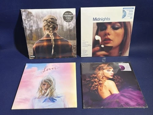 Taylor Swift Vinyl Record Lot Of 4  -  FACTORY SEALED - Slightly Torn Plastic