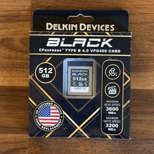 Delkin Devices 512GB BLACK CFexpress Type B 4.0 Memory Card - Mint Condition