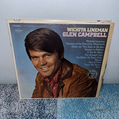 Glen Campbell - Wichita Lineman - 1968 Capitol ST-103 Country Vinyl LP Record
