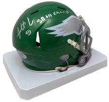 Fletcher Cox Signed Eagles 2023 Kelly Green Mini Helmet SB LII Champs PSA 953