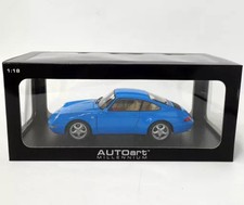 AUTOart 1/18 Porsche 911 993 Carrera 1995 Blue Model Car
