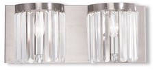 Livex Lighting 50532-91 Ashton Bathroom Vanity Light Brushed Nickel