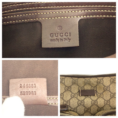 GUCCI GGロゴジャ−ジ　※ベージュXL ウェブ ストライプ付き オリジナルGGキャンバス ベースボール