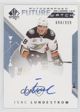 2018-19 SP Authentic Auto Future Watch 894/999 Isac Lundestrom #197 Auto s9v