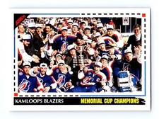 #528 1992-93 Score Memorial Cup Champions Kamloops Blazers
