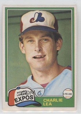 1981 O-Pee-Chee White Back Charlie Lea #293 2k3