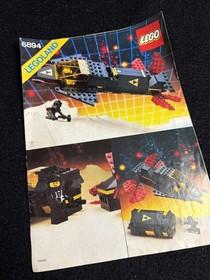 1987 Lego 6894 Invader Blacktron I Classic Space Spaceship P1