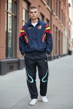 Adidas Trainingsanzug XL - Schwarz/Blau
