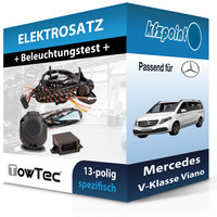 Towtec E-Satz 13Polig Fahrzeugspezifisch Passend für Mercedes V-Klasse Viano NEU