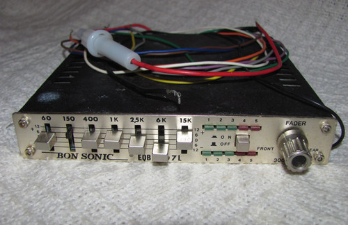 Vtg BON-SONIC Model EQB-207L Audio Graphic Equalizer Stereo Booster