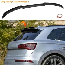 For 2017-25 AUDI Q7 S-line SQ7 Rear Trunk Roof Spoiler Roofline Wing Gloss Black