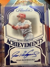 2025 PANINI FLAWLESS Ivan Rodriguez ( TEXAS RANGERS ) Auto /15