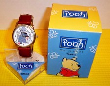 Nuovo Orologio Timex “Pooh” Eeyore 87351 “No, questo è un buon giorno” Pelle FUNZIONANTE