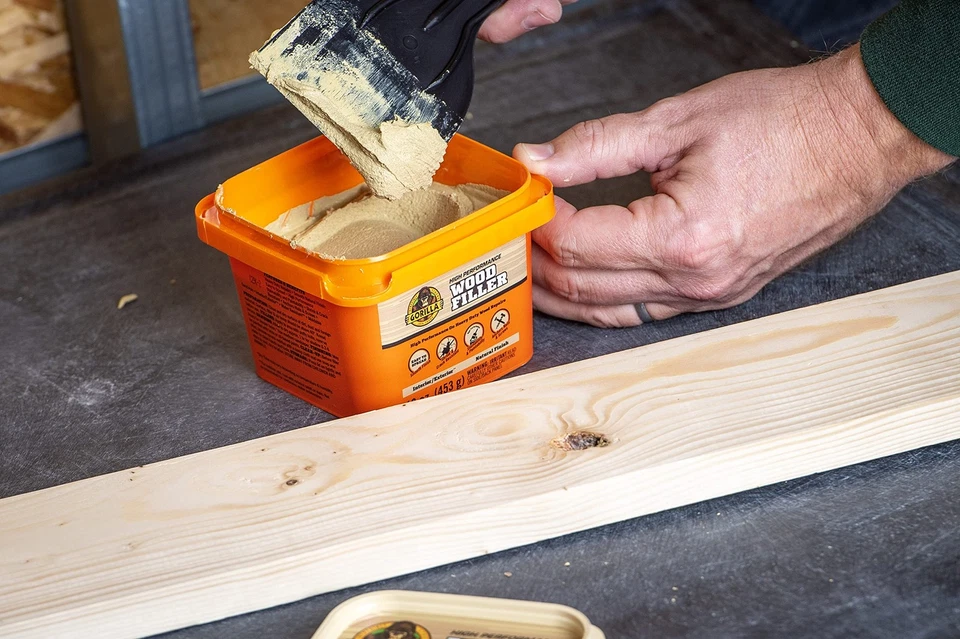 Gorilla Wood Filler 4 Pack Tough Durable Water Resistant Putty Natural Finish - Image 3 of 4