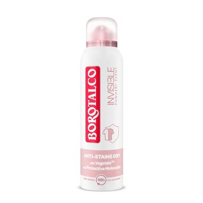 Borotalco Deo Spray Invisible Powdery - 48 Stunden Schutz 150 ml (1er Pack) 