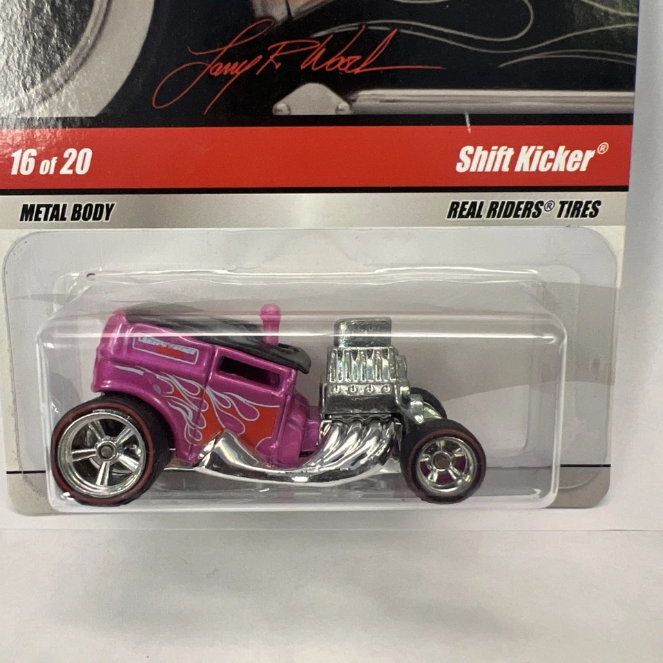 Hot Wheels Larry's Garage (2008) Mattel Pink Shift Kicker Toy Car 16/20  - Image 2 of 4