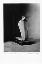 B461 Egyptian Artefact Tutankhamen Series Golden Serpent postcard